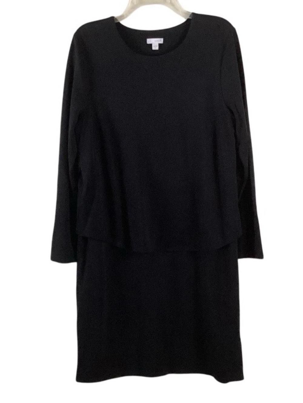 Pure Jill J. Jill Black Long Sleeve Layered Shift Dress Medium